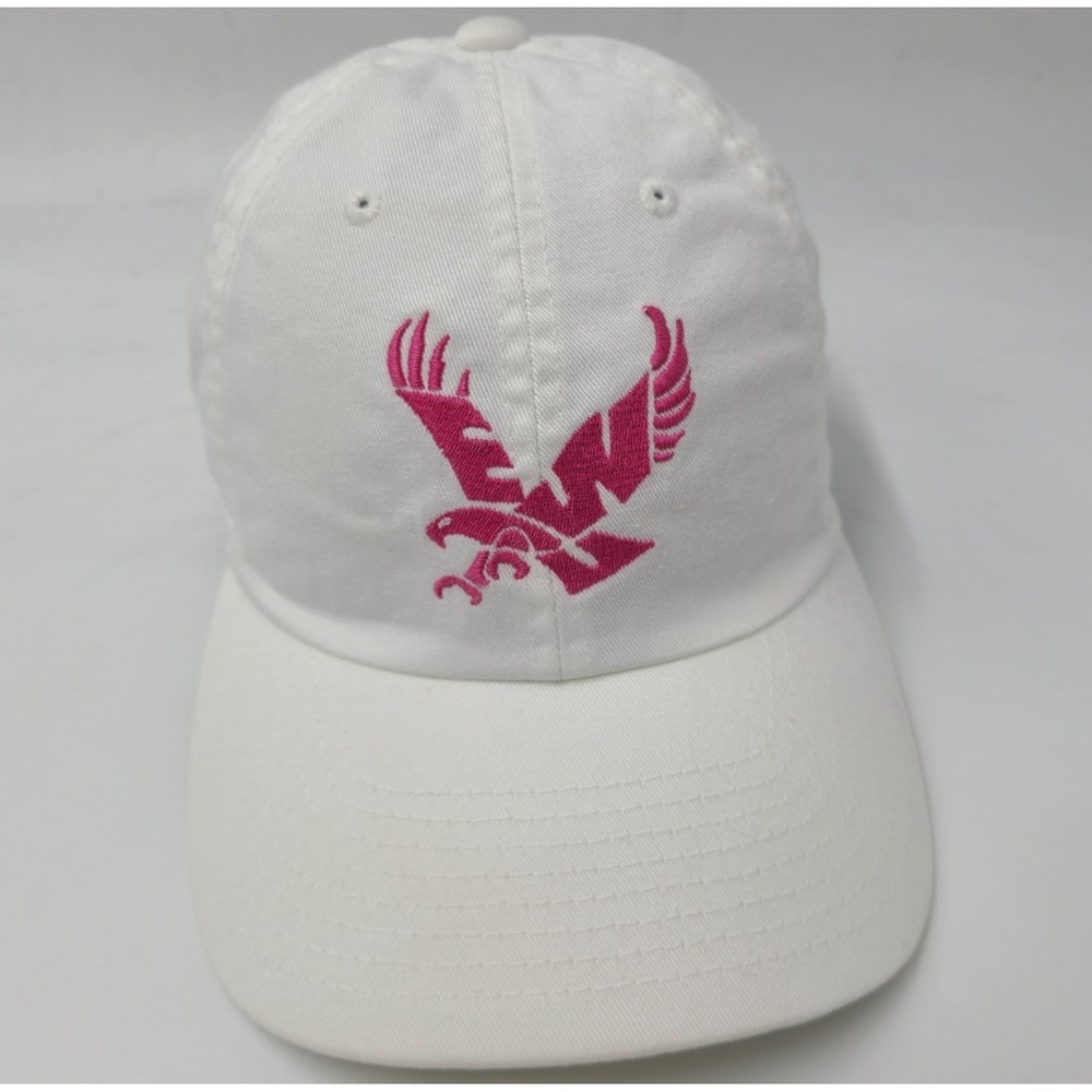 Women Eastern Washington University EWU Eagles Breast Cancer Hat Cap White Pink